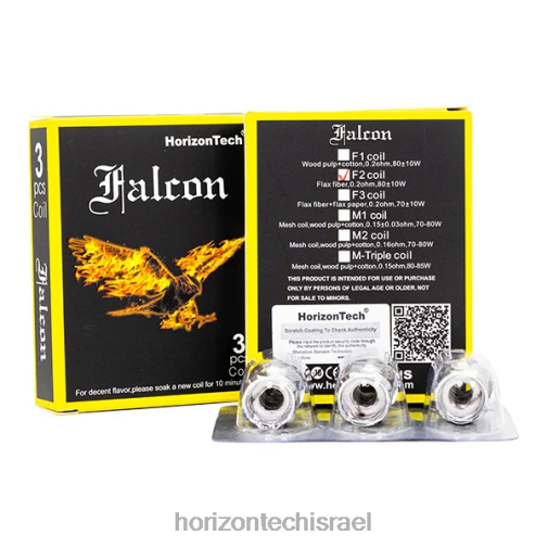 HorizonTech Falcon סלילים (חבילה של 3) סליל f2 0.2 אוהם HorizonTech vape kit 28N28160