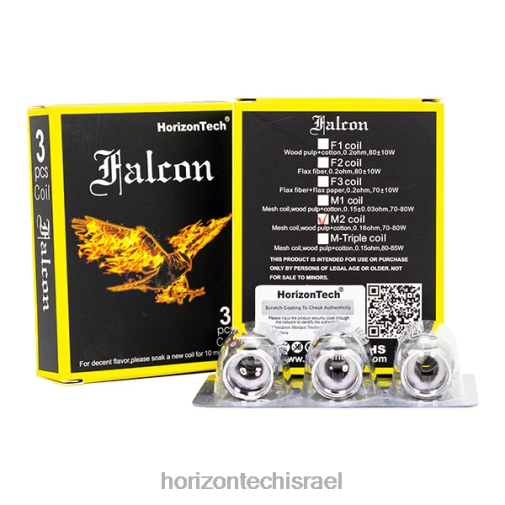 HorizonTech Falcon סלילים (חבילה של 3) סליל רשת m2 0.16ohm HorizonTech disposable vape 28N28164