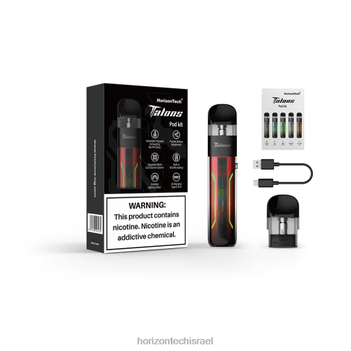 HorizonTech Talons ערכה למתחילים אדום צינבר HorizonTech vape kit 28N28202