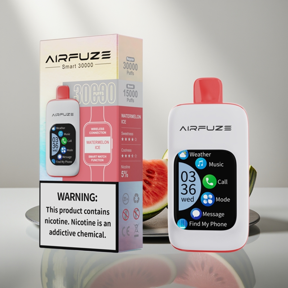 AirFuze Smart 30000 Puffs Disposable Vape אבטיח קרח 5% 900mAh Type-C