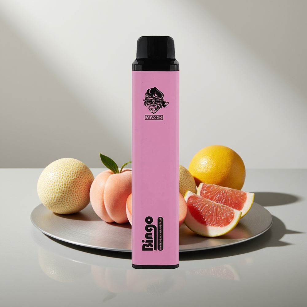 Aivono AIM BINGO 4000 Puffs 10mL 1000mAh אפרסק לבן אשכולית