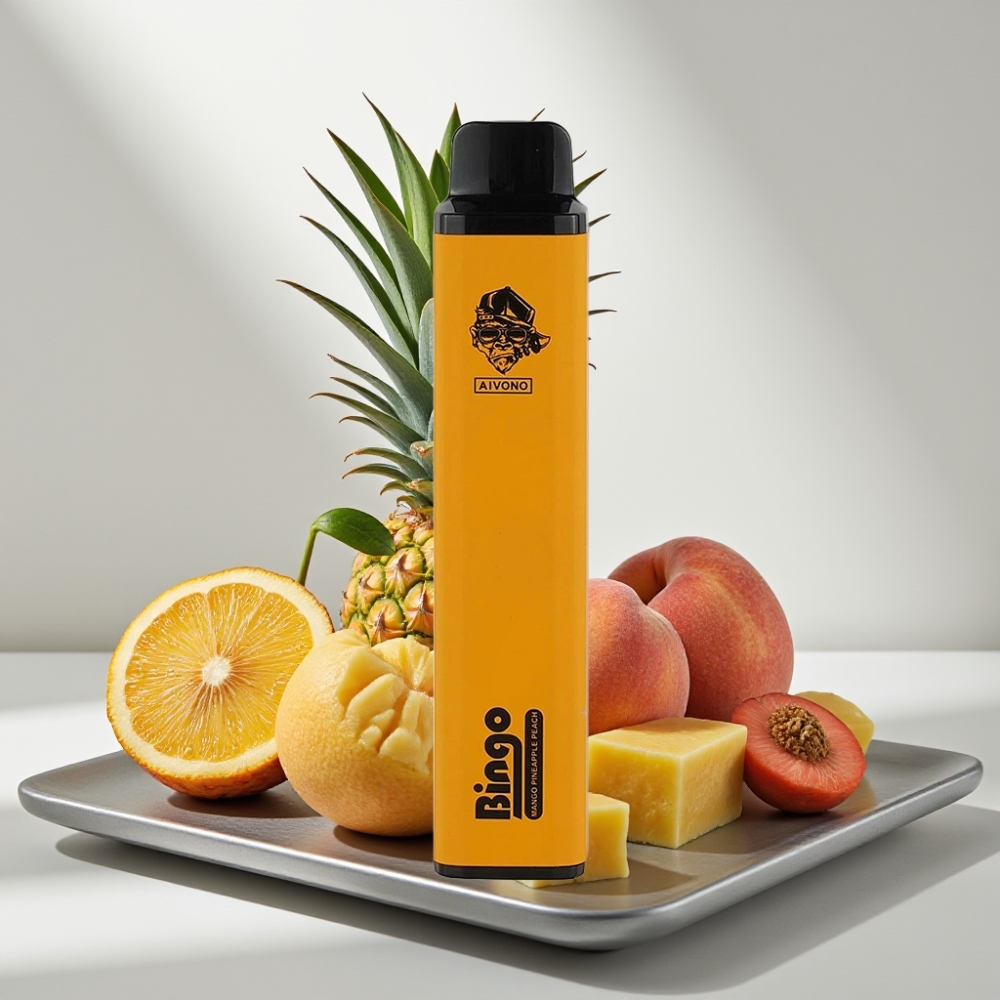 Aivono Aim Bingo 4000 Puffs 10mL 1000mAh Wango אננס אפרסק Disposable Vape