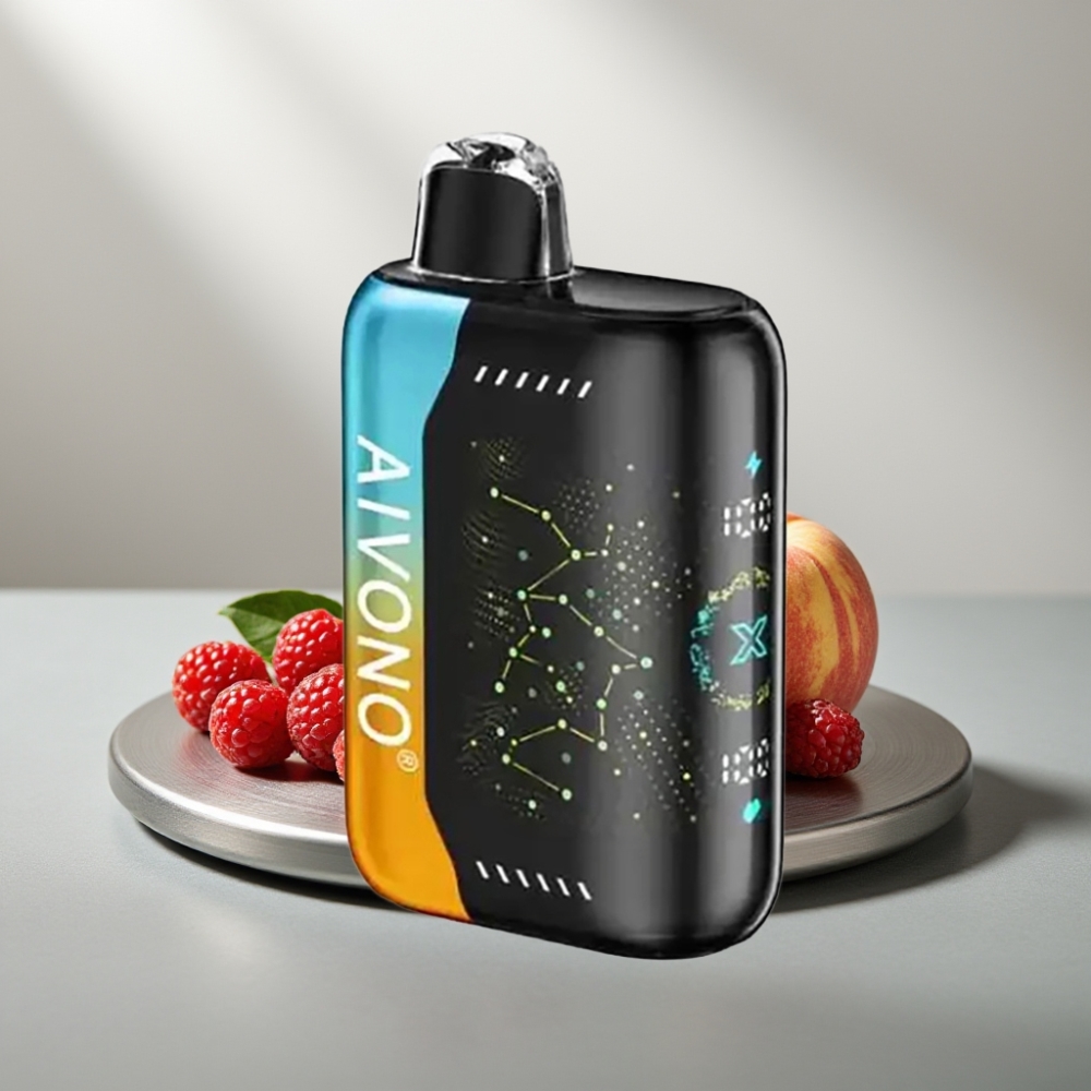 Aivono AIM BOOM 25000 Puffs 0-5% Nicotine 28ml 650mAh Type-C פטל אפרסק ליים