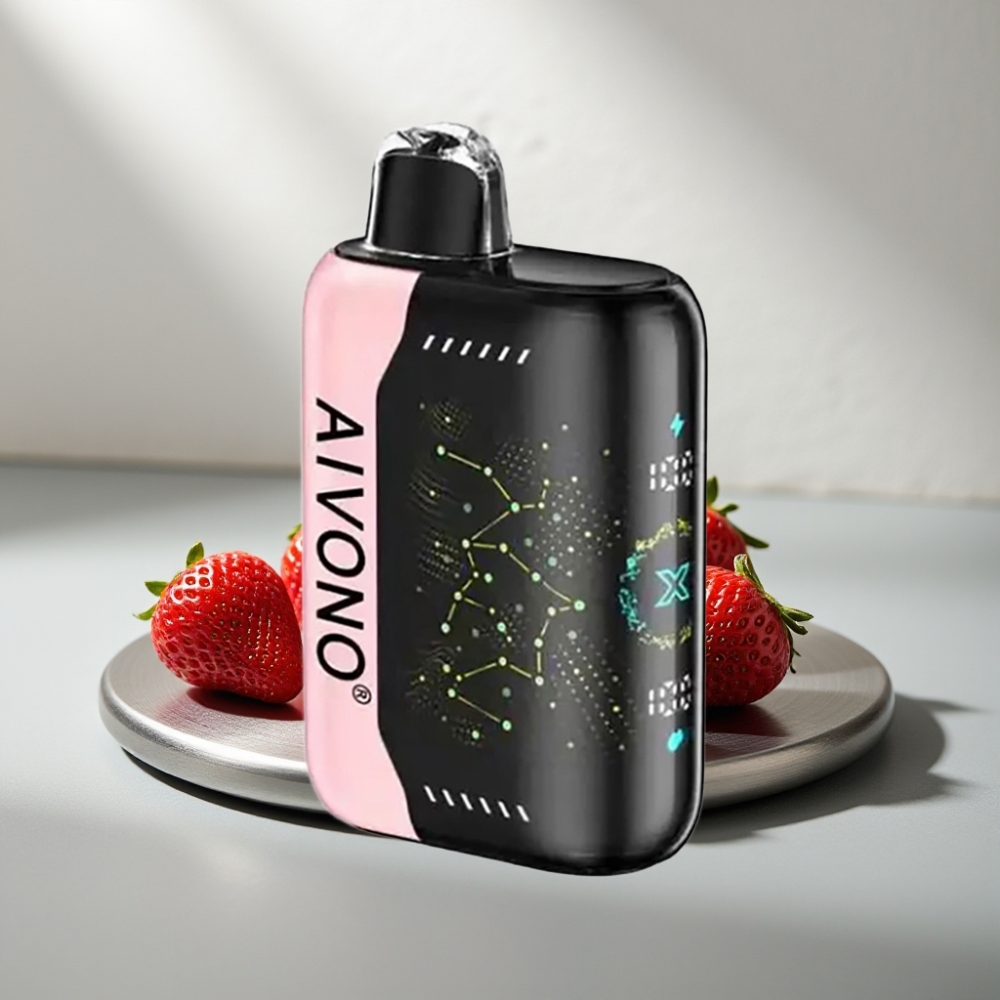 Aivono Aim Boom 25000 Puffs 28ml 650mAh Type-C 0%-5% תות B Pop