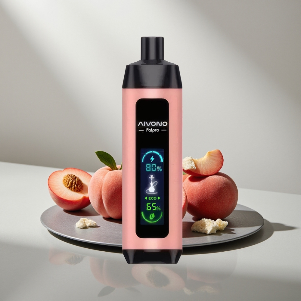 Aivono AIM FATPRO 22000 Puffs 28ml 600mAh 0.6Ω Mesh Peach Ice אפרסק קרח
