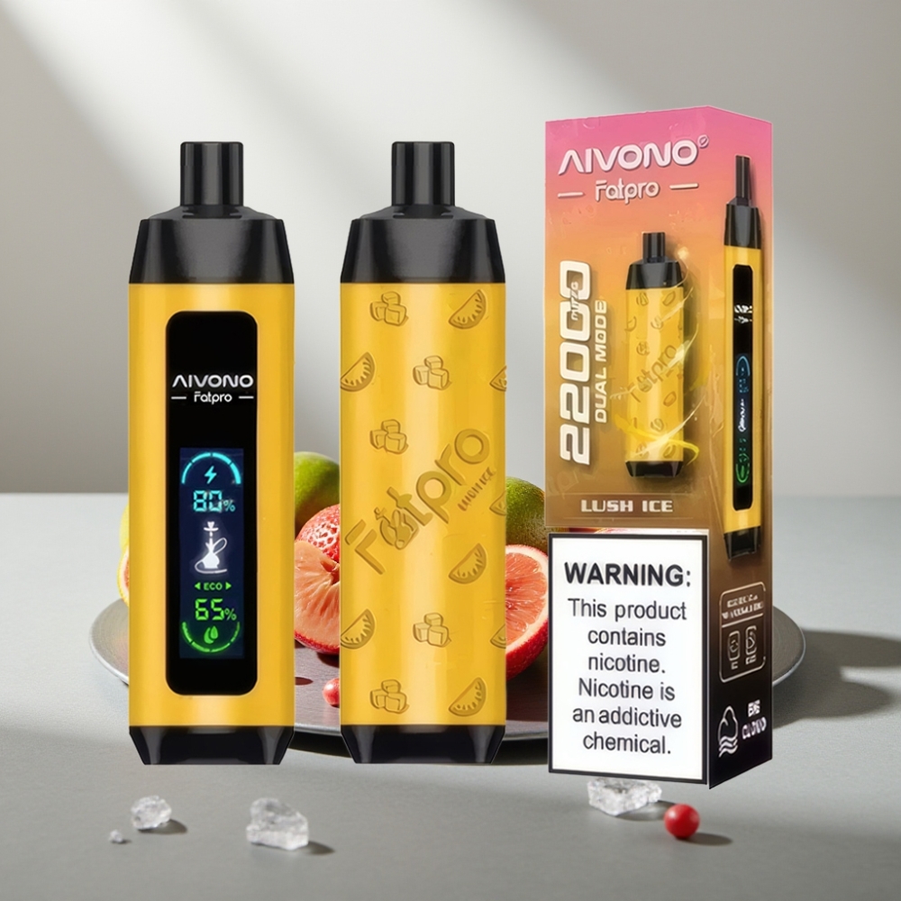 Aivono AIM FATPRO 22000 Puffs Disposable Vape קרח לימוני 28ml 600mAh 0.6Ω