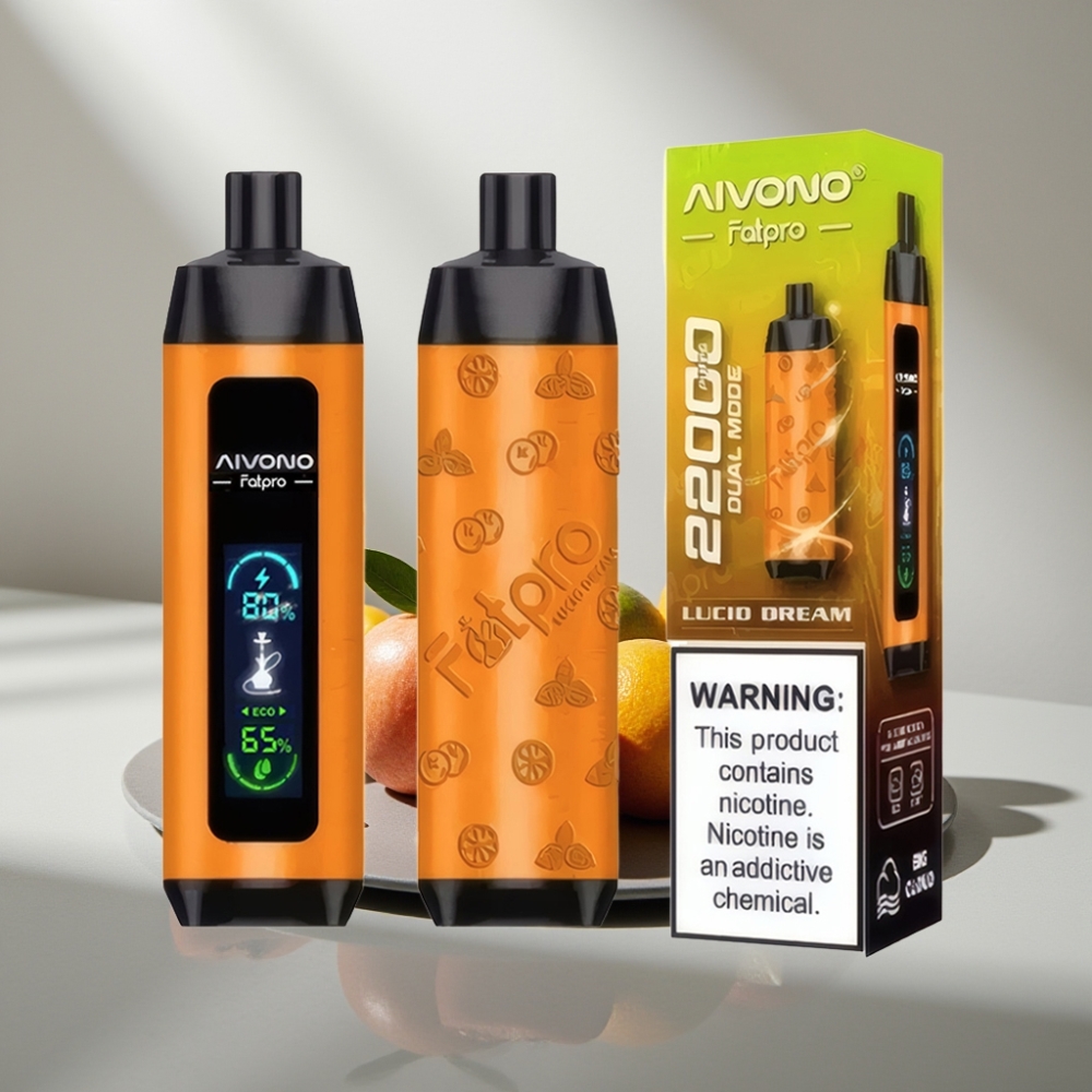 Aivono Aim Fatpro 22000 Puffs 0-5% Nic 28ml 600mah Dual Modes חלום צלול