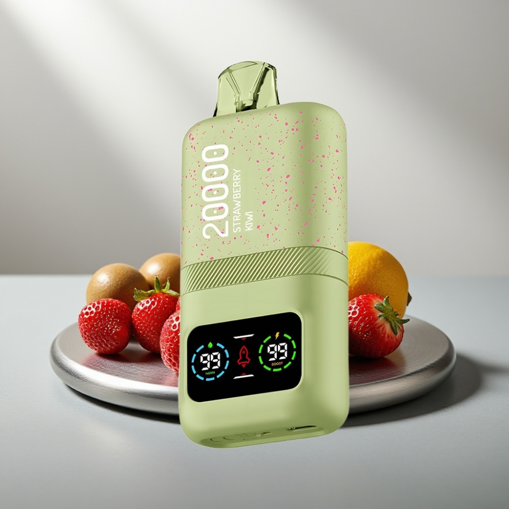 Aivono AIM MAGIC 20000 Puffs 0%-5% Nic 26ml Dual Mesh LCD Type-C 600mAh תות קיווי