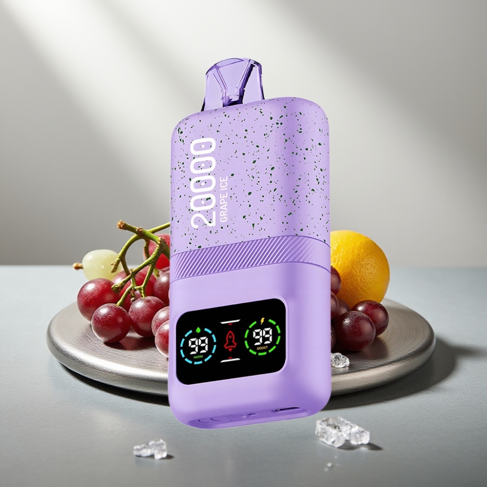 Aivono AIM MAGIC 20000 Puffs 26ml Dual Mesh LCD Type-C 600mAh גלידה ענבים