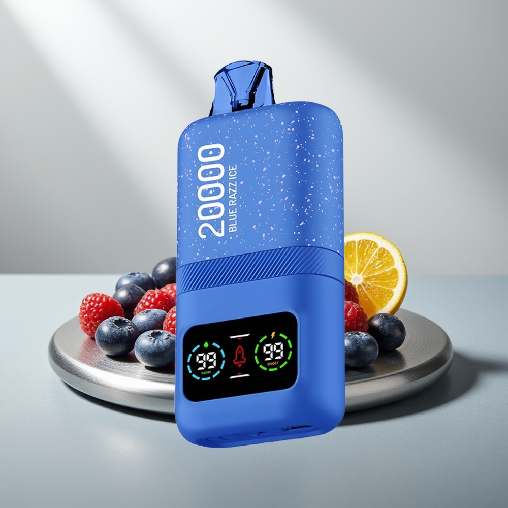 Aivono AIM MAGIC 20000 Puffs 26ml Dual Mesh LCD Type-C 600mAh טעם פטל כחול קרח