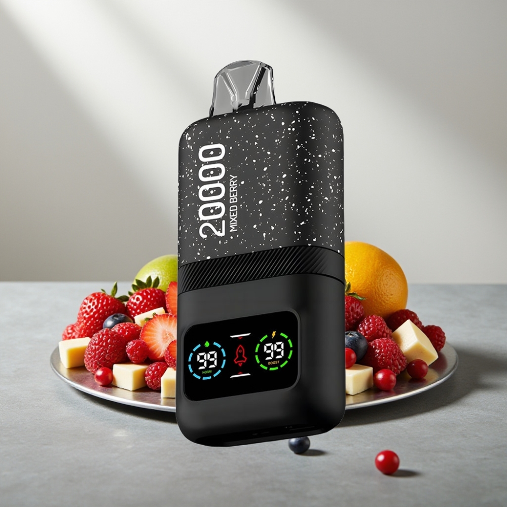 Aivono AIM MAGIC 20000 Puffs Disposable Vape פירות מעורבים 26ml Dual Mesh LCD Type-C 600mAh