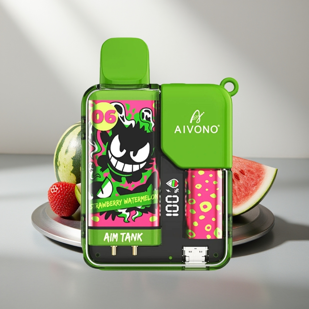 Aivono AIM-TANK 9500 Puffs 18mL 650mAh LCD 1.2Ω תות אבטיח