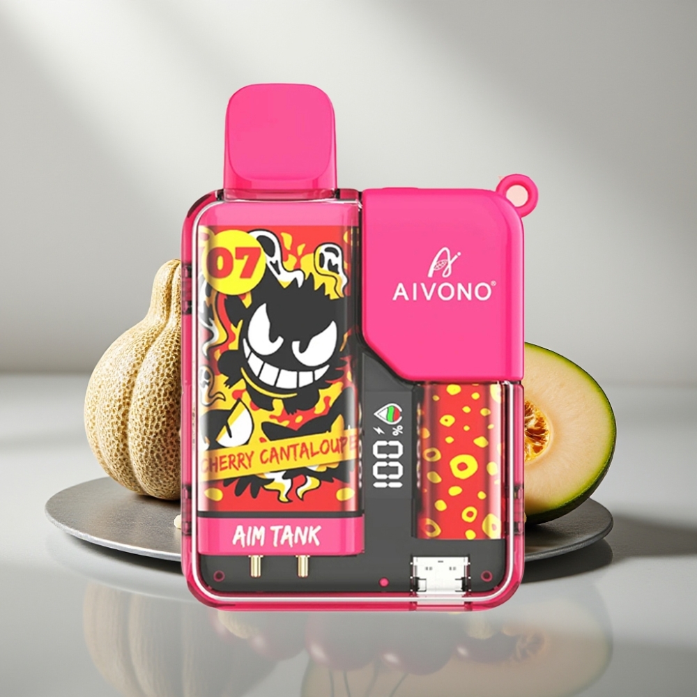 Aivono AIM-TANK 9500 Puffs 18mL 650mAh LCD דובדבן מלון