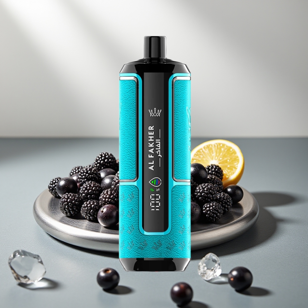 Al Fakher Crown Bar 15K Hypermax 22ml 600mAh Type-C DTL 6mg שחור-קרח