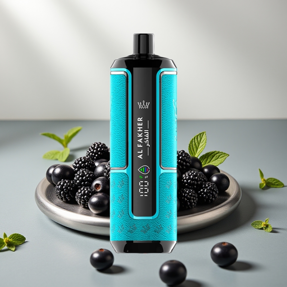 Al Fakher Crown Bar 15K Hypermax 22ml 6mg Blackcurrant Mint ענבר נענע