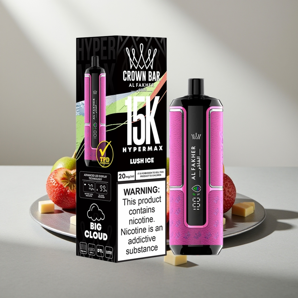 Al Fakher Crown Bar 15K Hypermax 22ml 6mg DTL Luch Ice