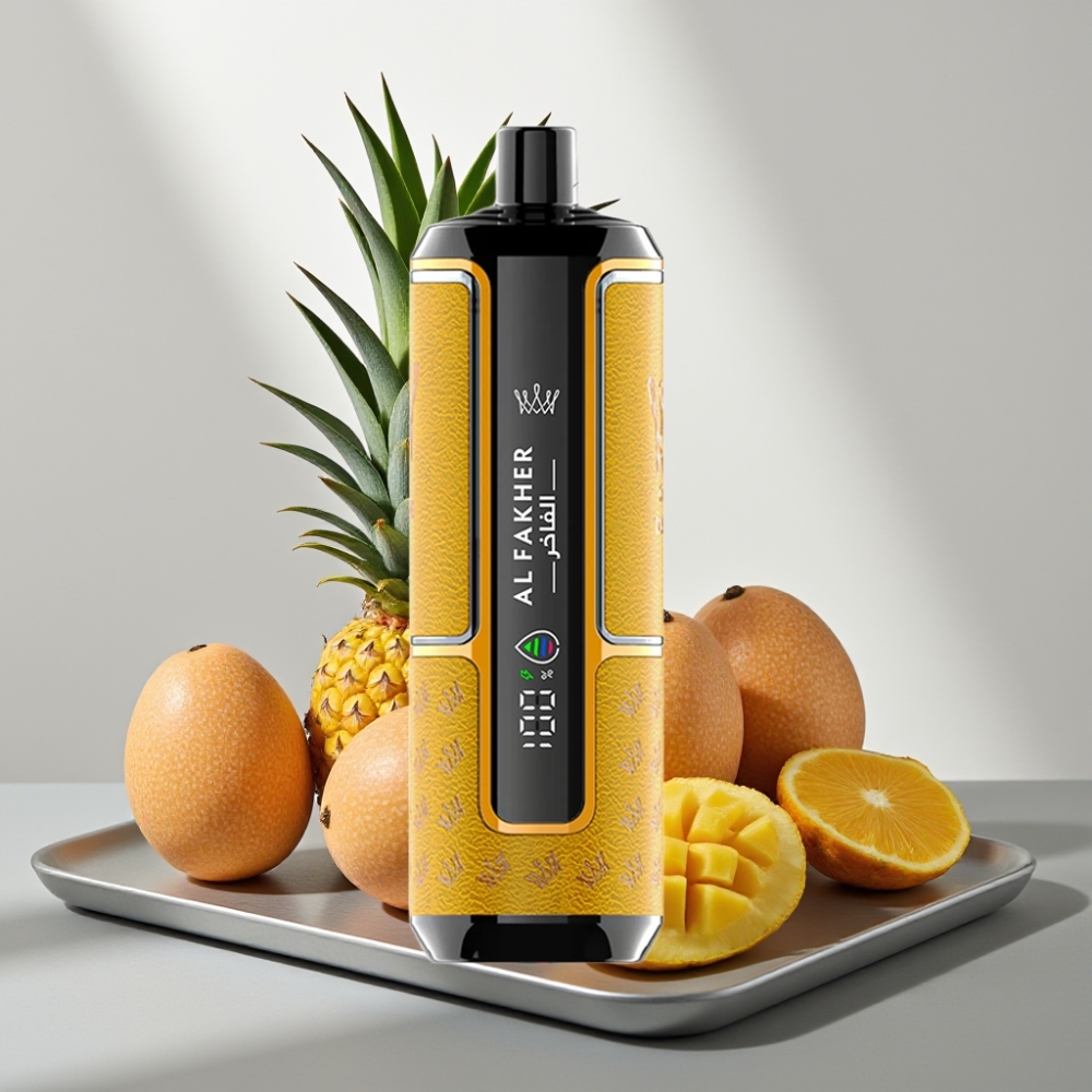 Al Fakher Crown Bar 15K Hypermax 22ml 6mg מנגו אננס Disposable Vape
