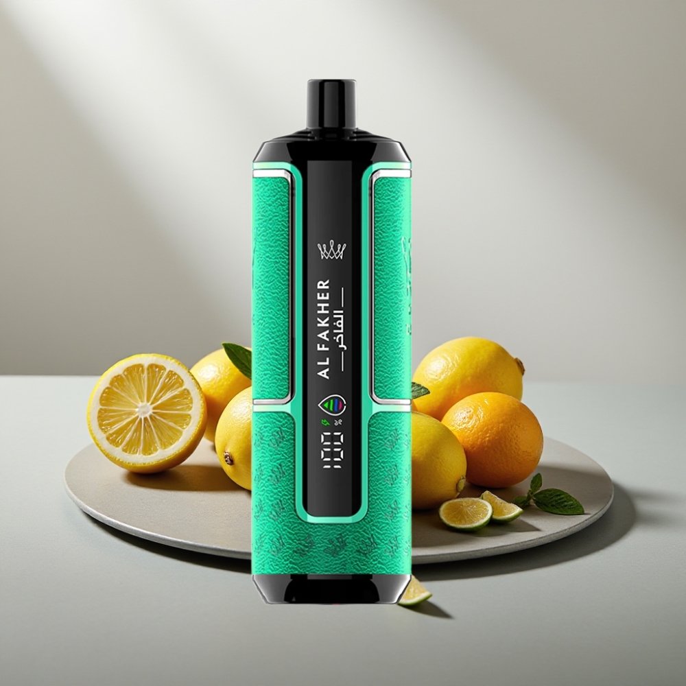 Al Fakher Crown Bar 15K Hypermax 22ml 6mg לימון נענע Disposable Vape