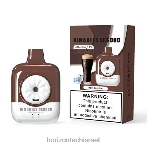 HorizonTech Binaries Cabin se חד פעמי 12 מ"ל קרח בירה שורש Horizon tech company 28N28156