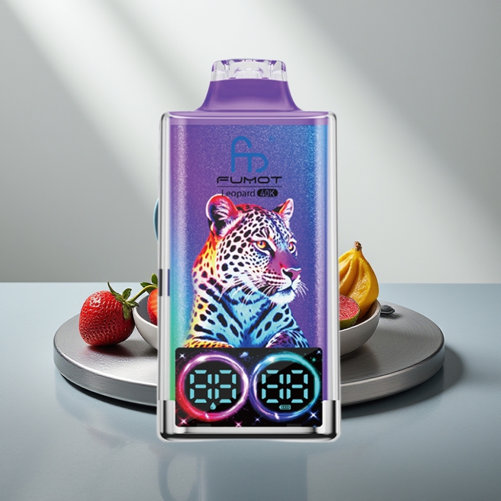 Fumot Leopard 40K Puffs 0-5% Nicotine 700mAh Dual Mesh Type-C Digital Display Mr Blue