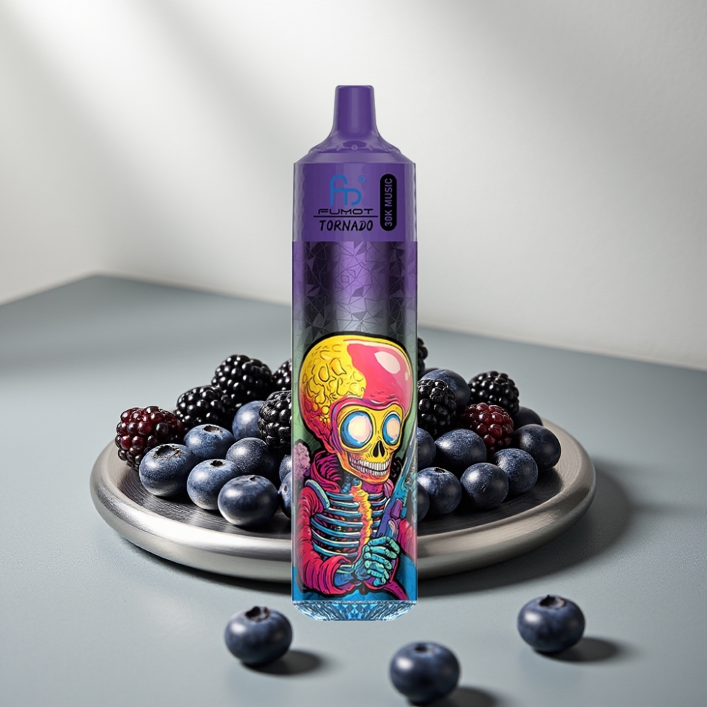 Fumot RandM Tornado 30000 30mL 2%/5% 1.0Ω 600mAh אוכמניות פטל שחור
