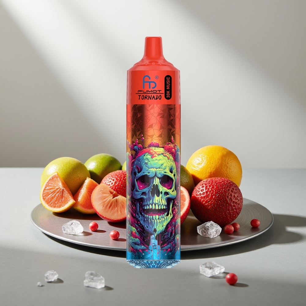Fumot RandM Tornado 30000 Puffs 30mL 2%/5% 1.0 Ohm 600mAh LED קרח לימוני