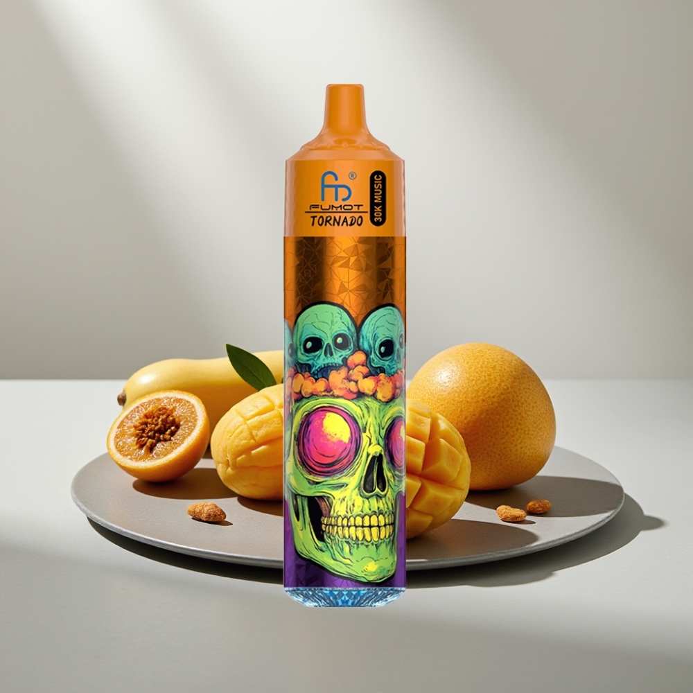 Fumot Randm Tornado 30000 Puffs 30mL 2%/5% 1.0Ohm 600mAh LED שלושה מנגו