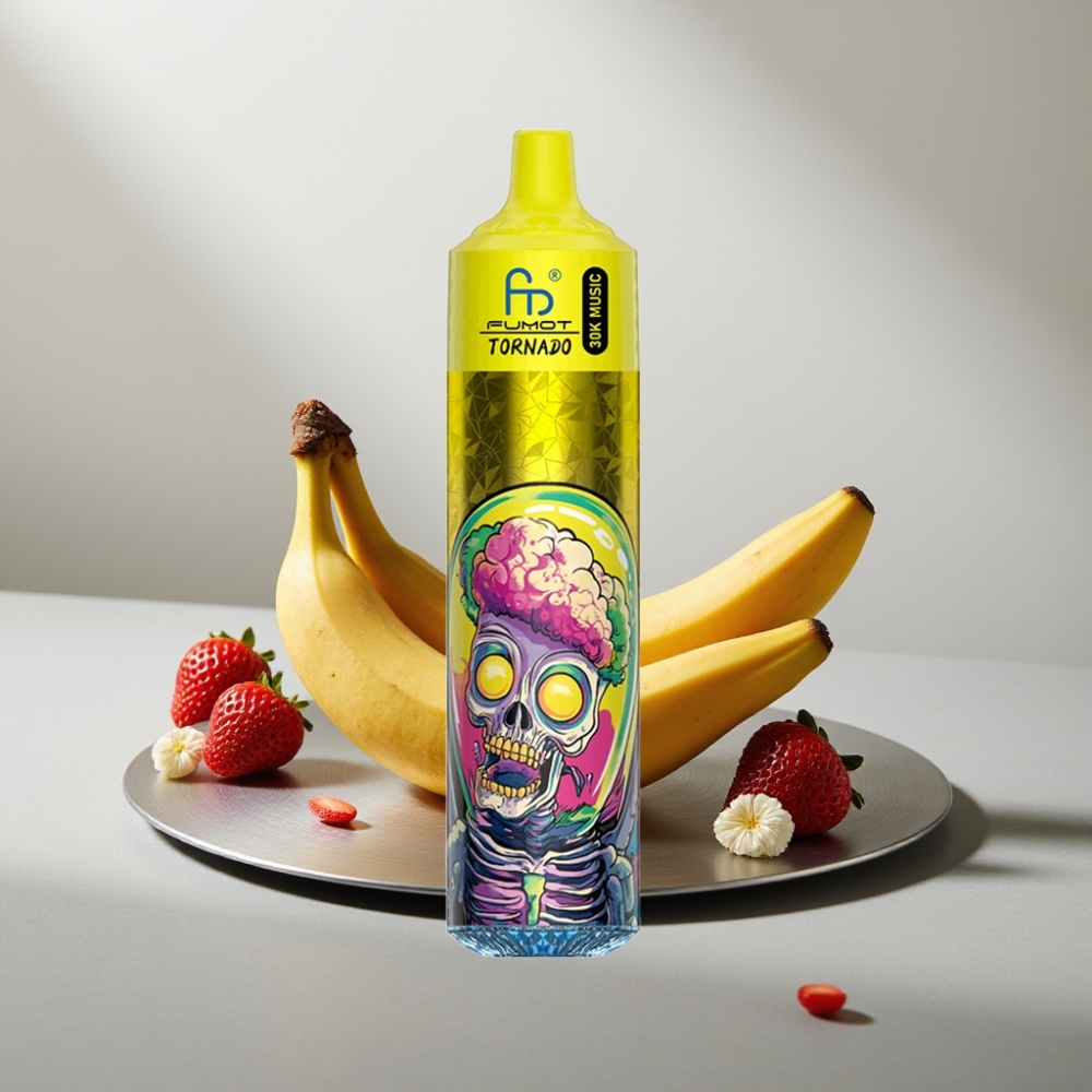 Fumot Randm Tornado 30000 Puffs 30mL 2%/5% 1.0Ω 600mAh בננה תות
