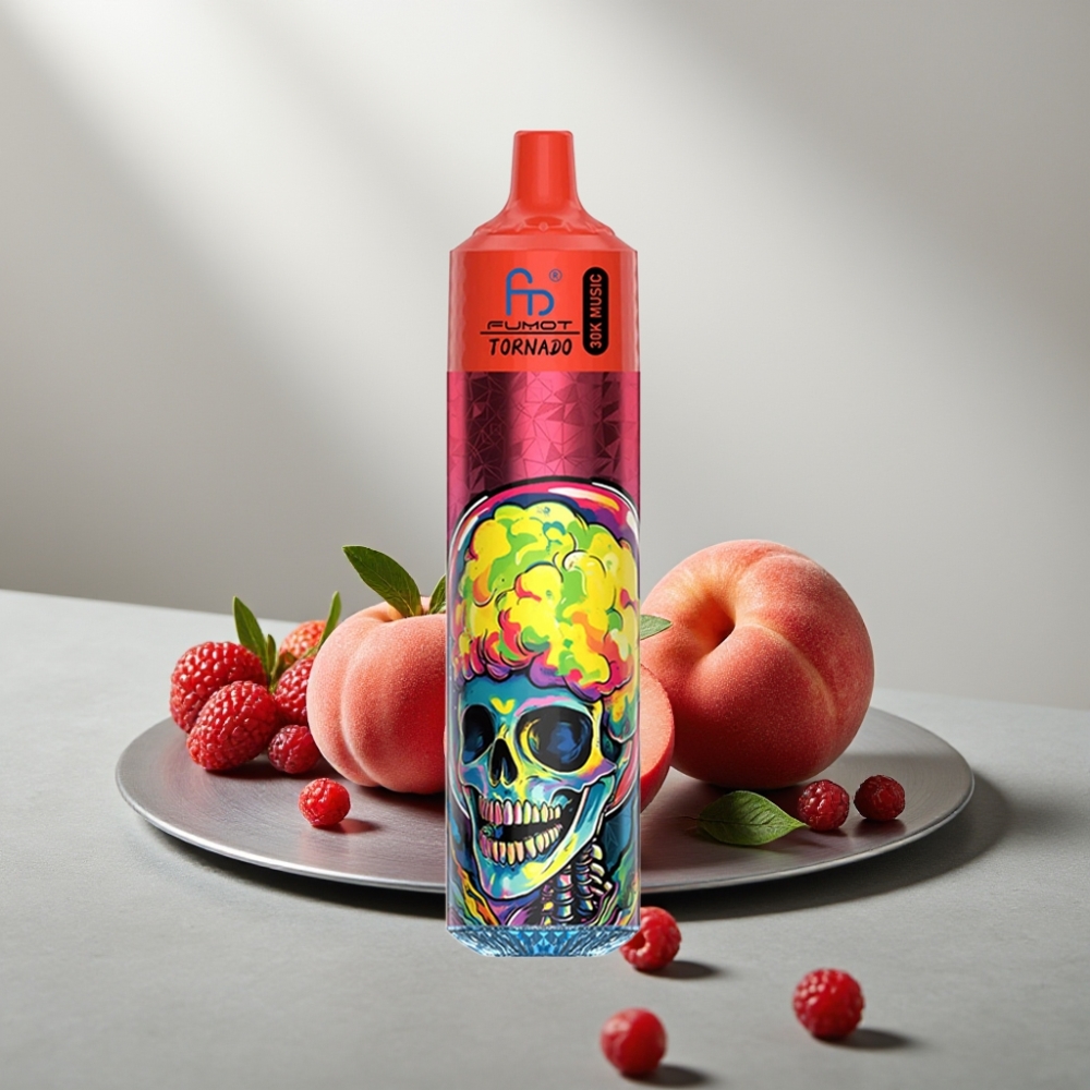 Fumot Randm Tornado 30000 Puffs 30mL 2%/5% 1.0 Ohm 600mAh אפרסק יערות