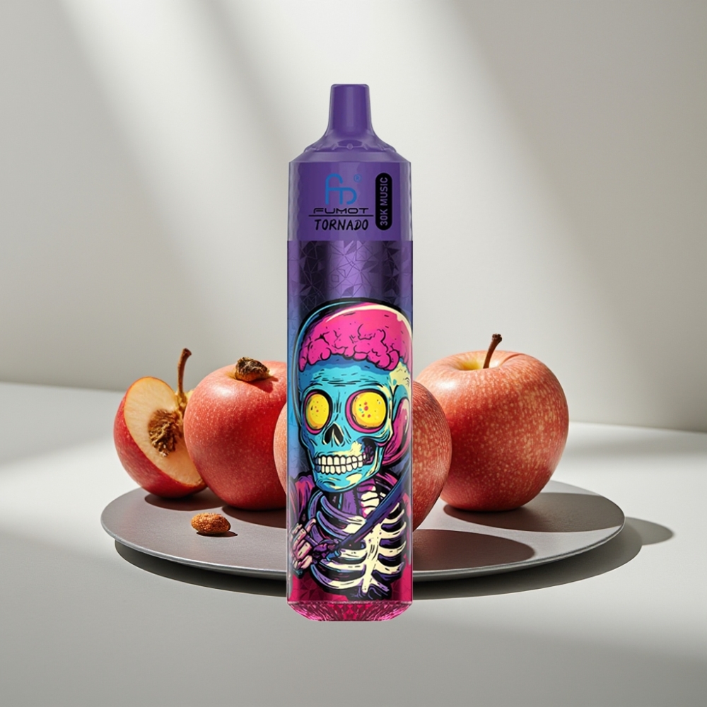 Fumot Randm Tornado 30000 Puffs 30mL 2%/5% 1.0 Ohm 600mAh תפוח משולש