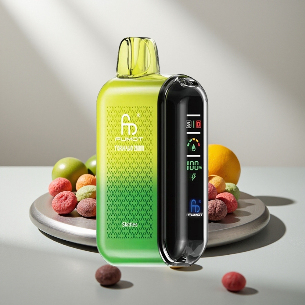 Fumot Tornado 20000 Puffs Dual Mesh 20ml 850mAh Display Airflow 2% Skittles