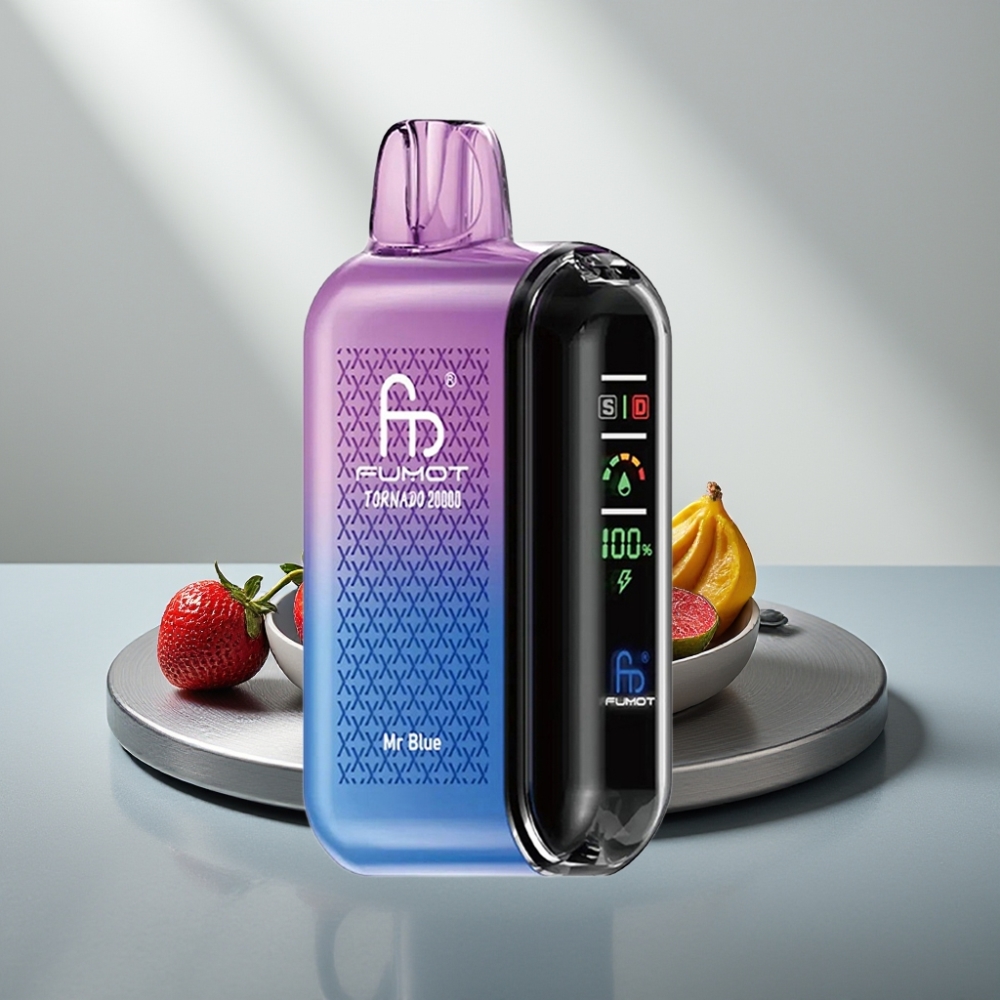 Fumot Tornado 20000 Puffs Dual Mesh 20ml 850mAh Smart Display Airflow 2% Mr Blue