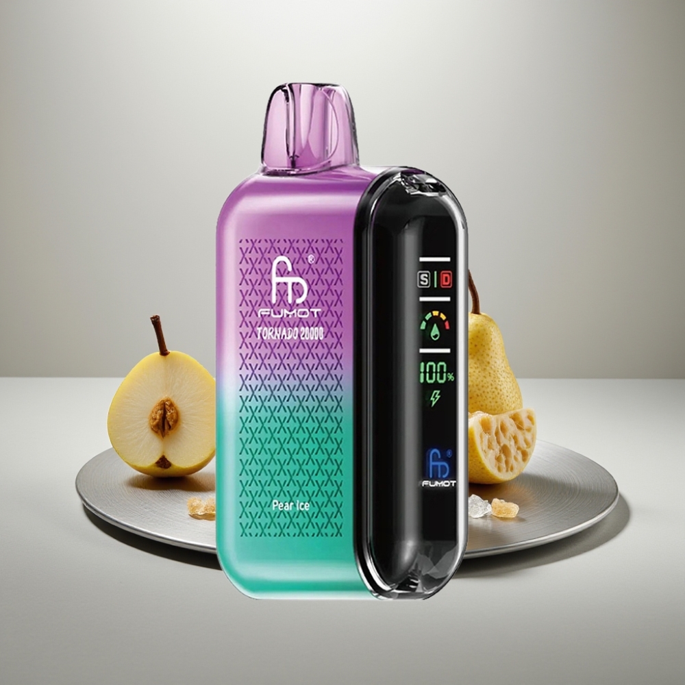 Fumot Tornado 20000 Puffs Dual Mesh 20ml 850mAh Smart Display Pear Ice