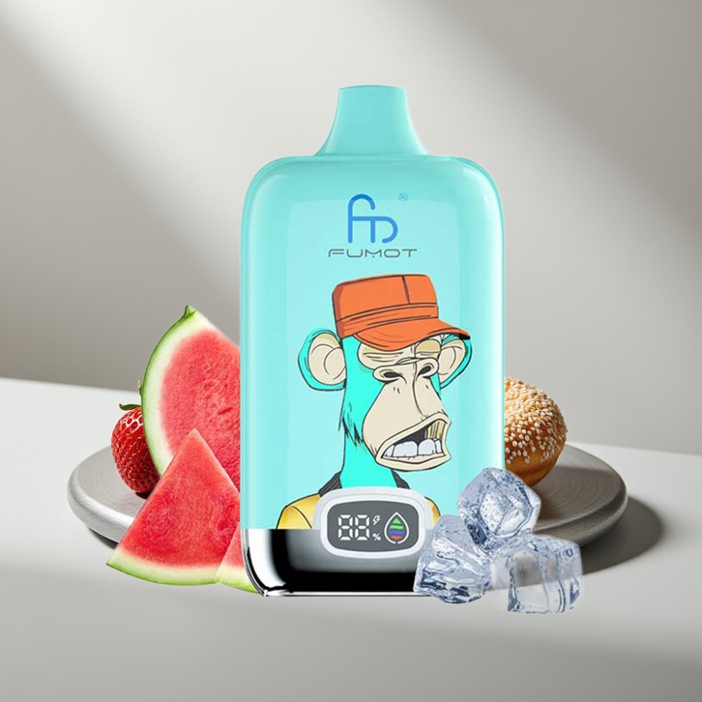 Fumot Tornado Digital Box 12000 Puffs 20ml 550mAh Type-C תות דונאט