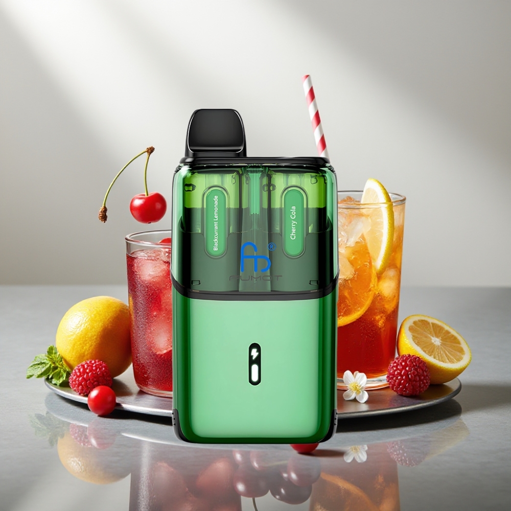 Fumot Ultra T32000 32000 פאפים 800mAh 24ml פטל שחור לימונדה - קולה דובדבן