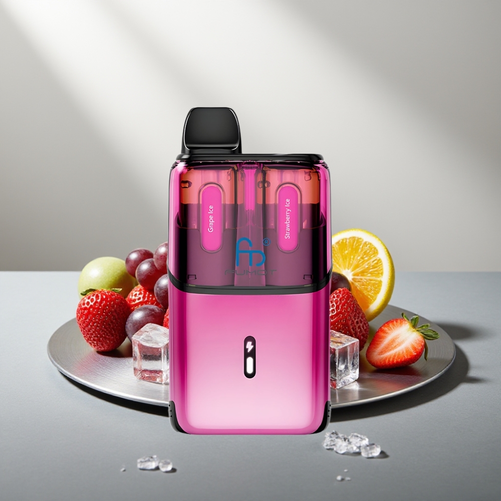 Fumot Ultra T32000 32000 פאפים 800mAh 24ml Type-C ענב קרח - תות קרח