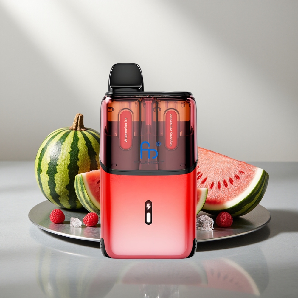 Fumot Ultra T32000 32000 פאפים סוללה 800mAh טעם אבטיח קרח - אבטיח פטל