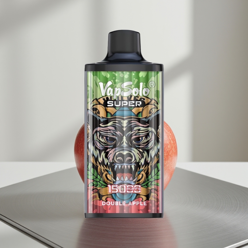 Vapsolo Super 15000 Puffs 40ml 850mah Mesh Double Apple (תפוח כפול)