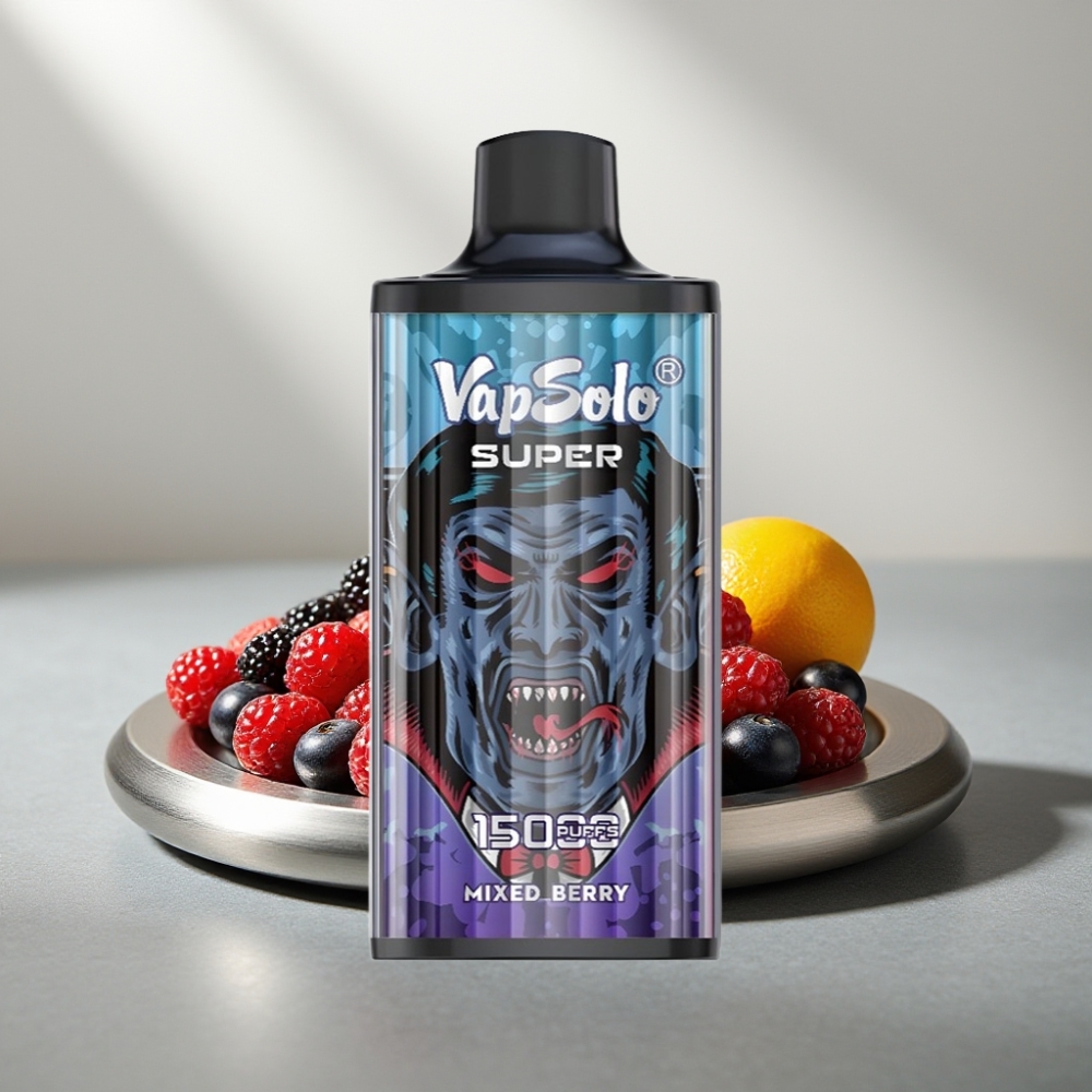 Vapsolo Super 15000 Puffs 40ml 850mah Mixed Berries (פירות יער)