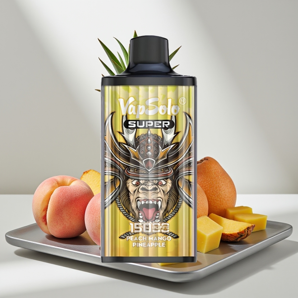 Vapsolo Super 15000 Puffs 40ml 850mah Type-C תפוח אפרסק מנגו אננס