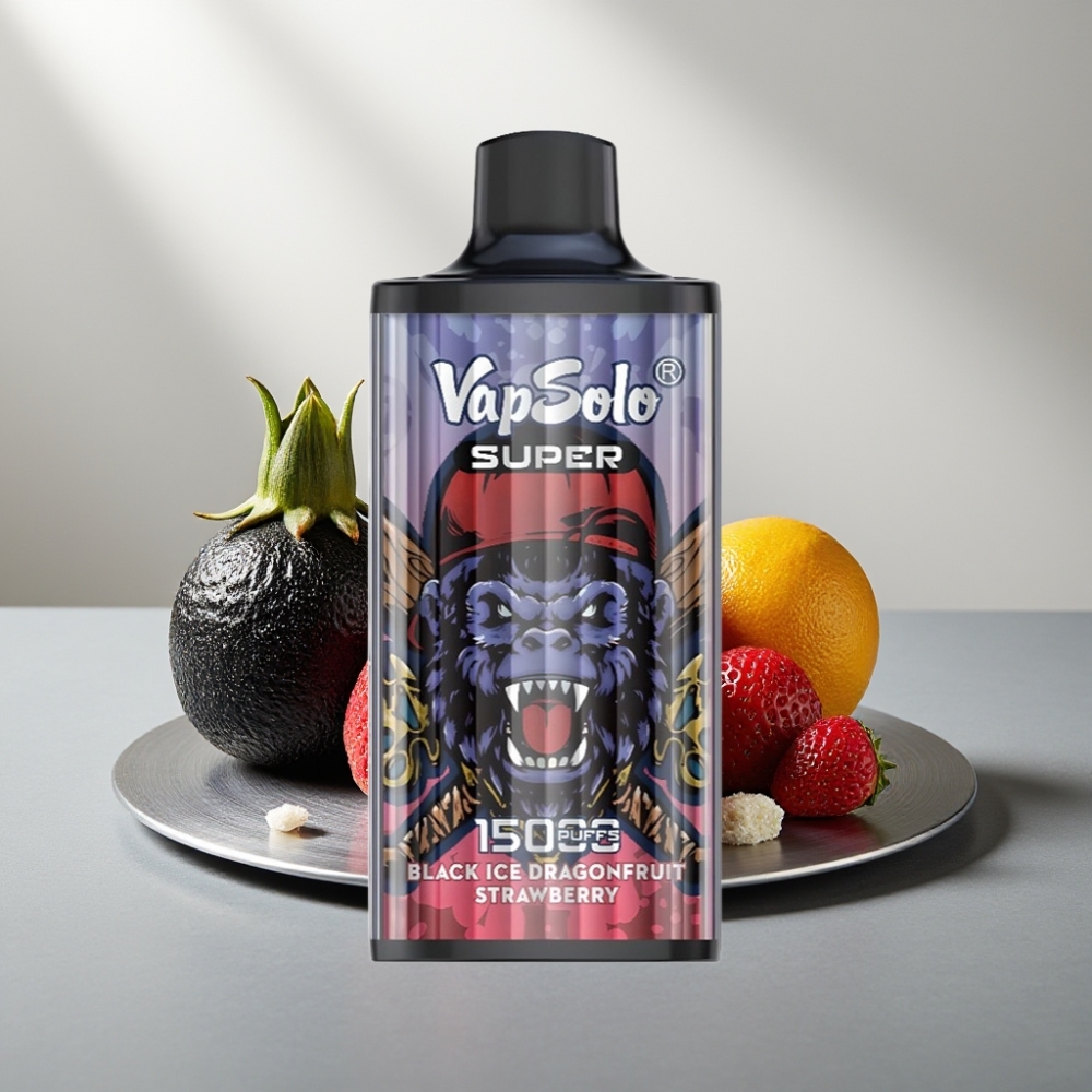 Vapsolo Super 15000 Puffs 40ml 850mah Type-C קרח שחור דרגון פרוט תות
