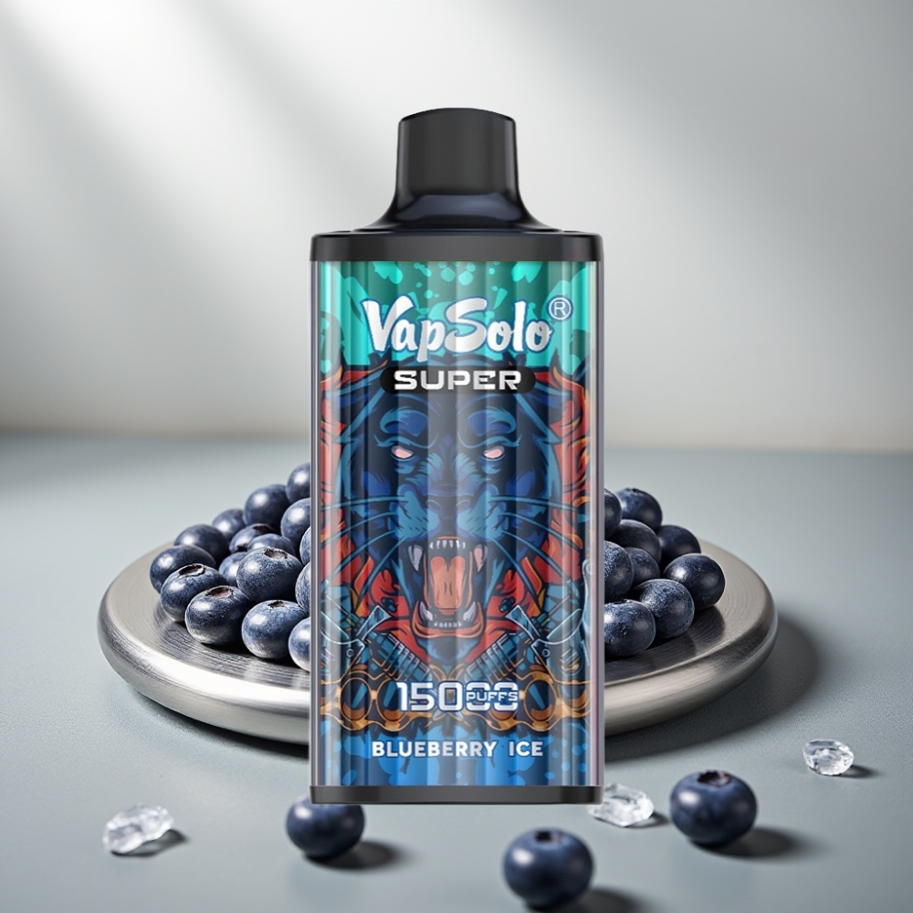 Vapsolo Super 15000 Puffs 40ml 850mah Type-C Blueberry Ice