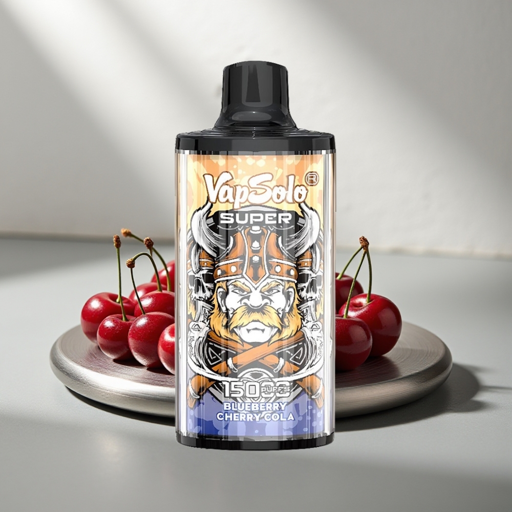 Vapsolo Super 15000 Puffs 40ml Cherry Cola 850mah Mesh Type-C 20mg/50mg