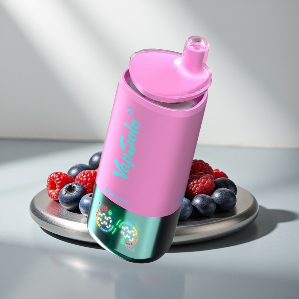 VapSolo Triple 30000 Puffs 40ml 20/50mg Type-C 3 טנקים Blue Razz