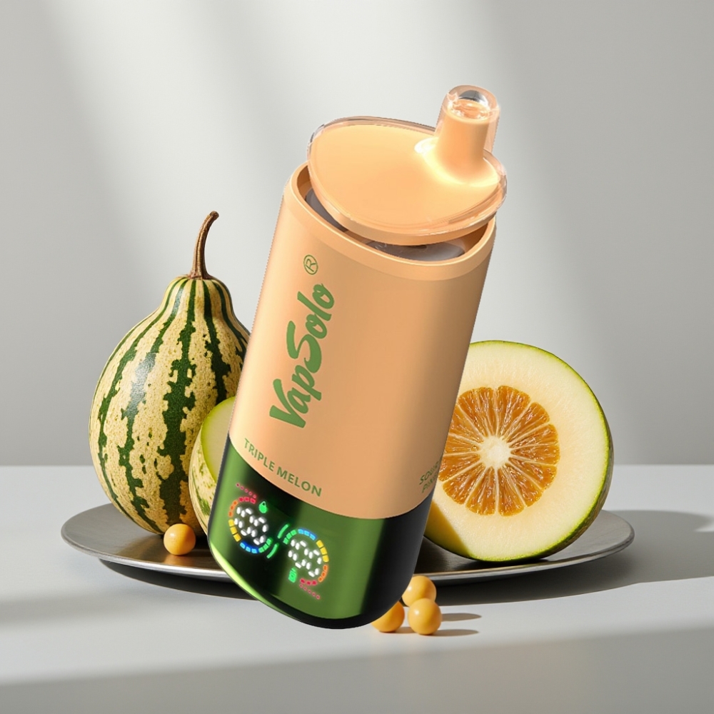 VapSolo Triple 30000 Puffs 40ml 3-Tank Type-C מלון משולש
