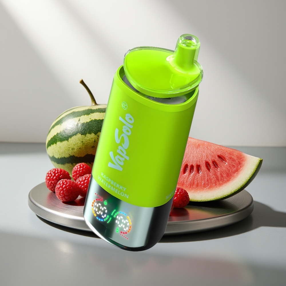 VapSolo Triple 30000 Puffs 40ml 3-Tank Type-C פטל אבטיח