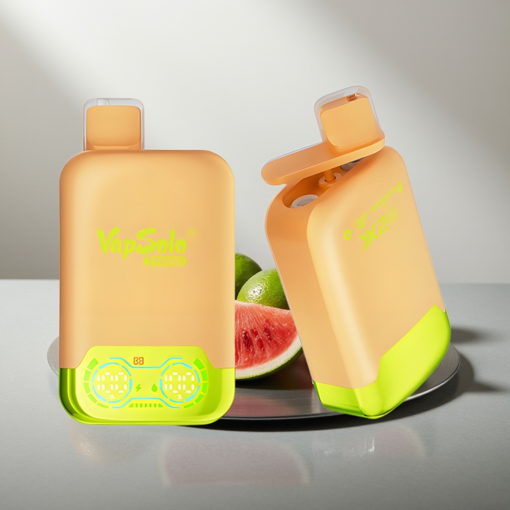 Vapsolo Twins 20000 Puffs 40ml 2 Oil Tanks Type-C לימון ליים ואבטיח קרח