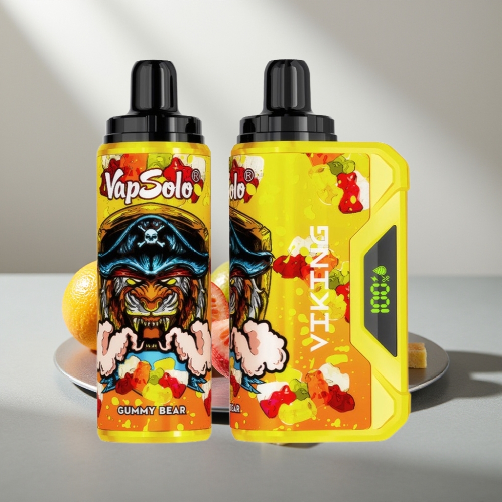 VapSolo VIKING 12000 Puffs 22ml 20/50mg Type-C לדובי גומי