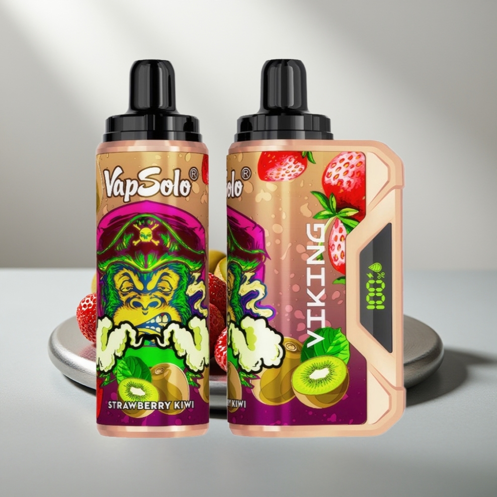 VapSolo VIKING 12000 Puffs 22ml Type-C תות קיווי