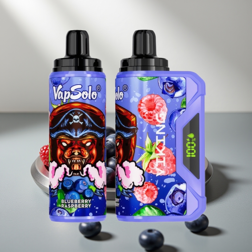 VapSolo VIKING 12000 Puffs 22ml Type-C Blueberry Raspberry